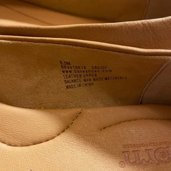 NWOT Born Beca Leather Slip On Ballet Flats - Picture 7 of 9